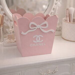 CHANEL Pink and White Decorative Box